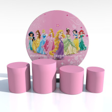 004 Cadre de miroir rond décoratif princesse Disney